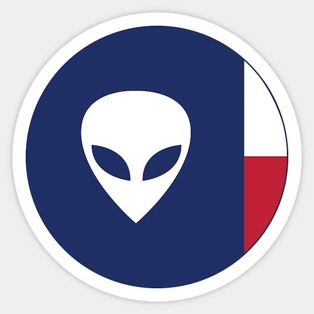 UFO TEXAS Sticker by roswellboutique